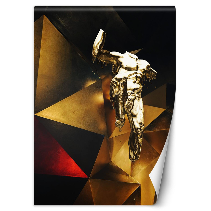 Fototapete, Goldene Figur