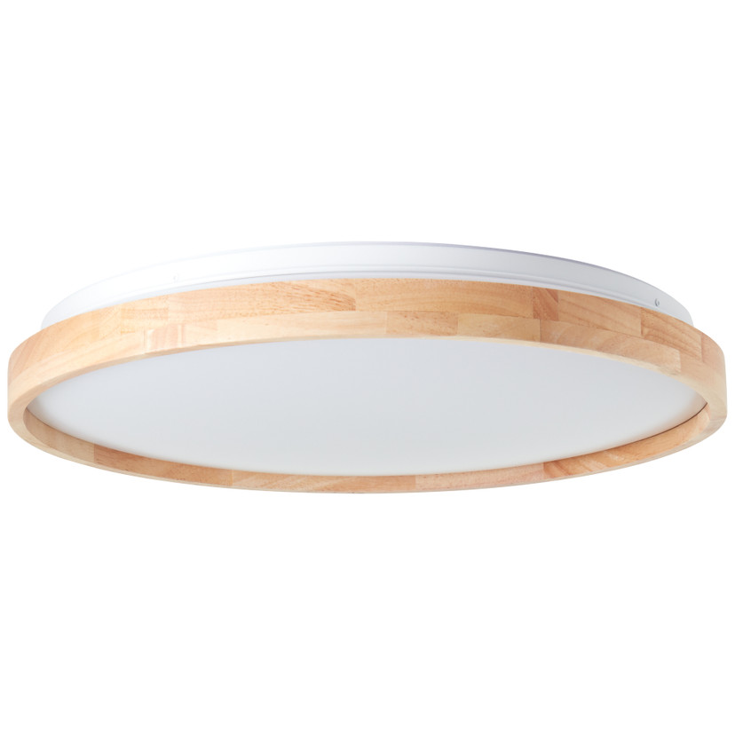 Deckenleuchte Alea, beige, Ø 49,5 cm, Holz Deckenlampe