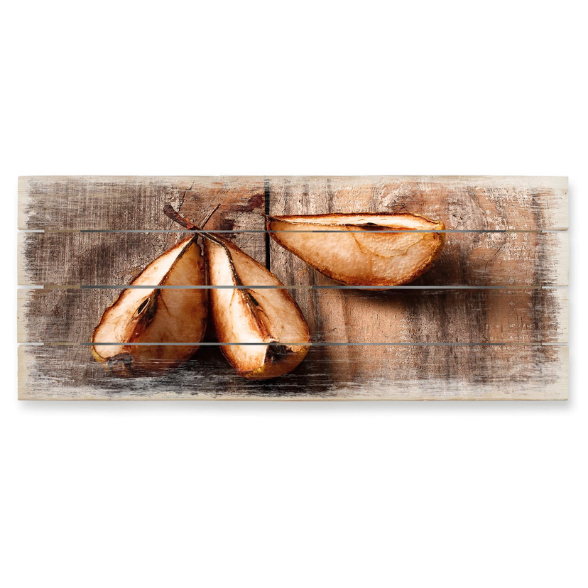 Obraz drewniany Laercio - Apple Crumble - Panorama