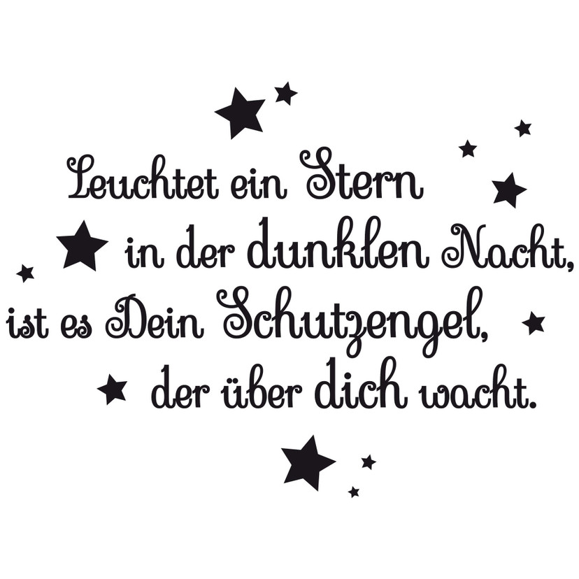 Wandtattoo Leuchtet ein Stern