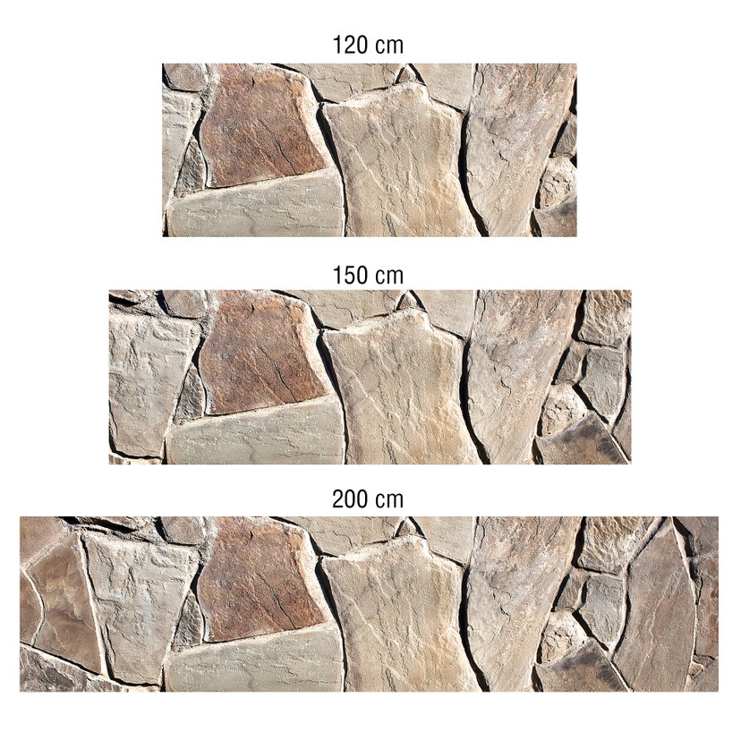 Küchenrückwand - Alu-Dibond - Mediterrane Mauer