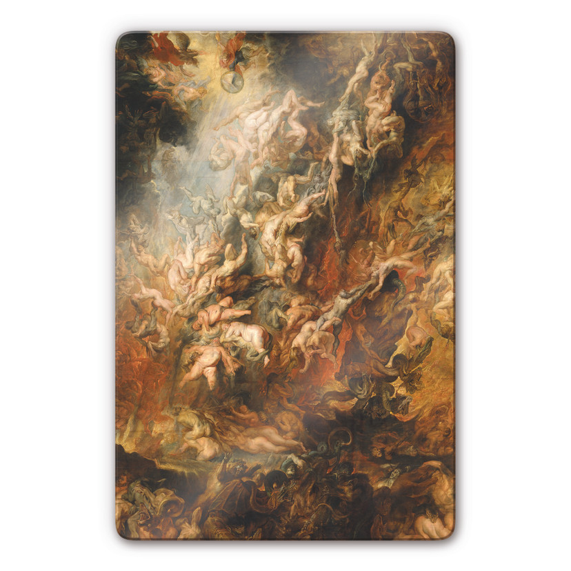 Glasschilderijen Rubens - De Val van de Verdoemden