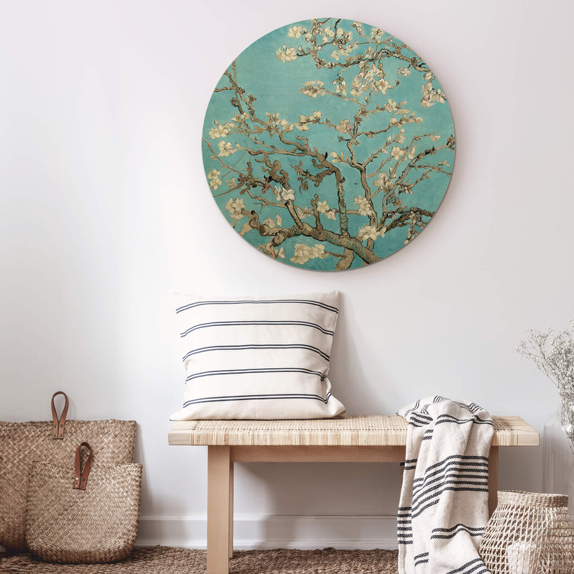 Stampa su legno van Gogh - Mandorlo tondo