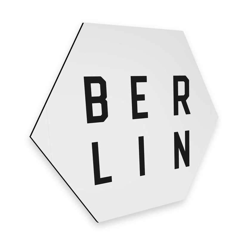 Hexagon - Alu-Dibond - Typografi Berlin