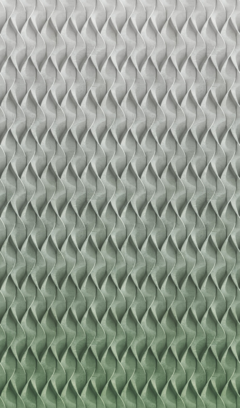 TapetFototapet 3D grå, grøn,Grafisk 2,70 x 1,59 m