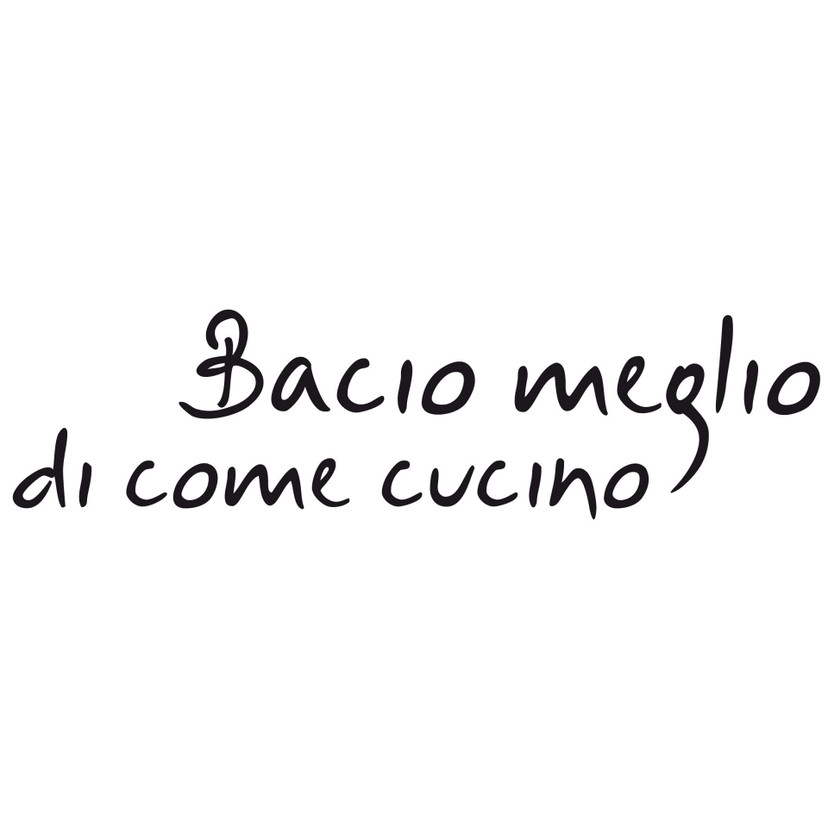 Sticker mural Bacio meglio... (2 couleurs)