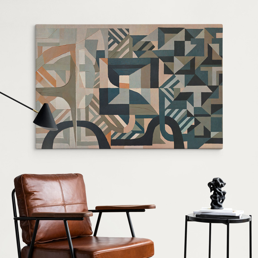 Stampa su Tela Silent Planes - Forme Geometriche - Sir Edward x Grigory Gladarev
