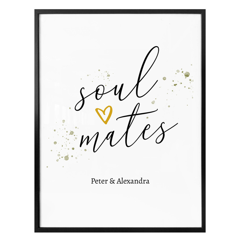 Poster Soulmates + Testo personalizzato