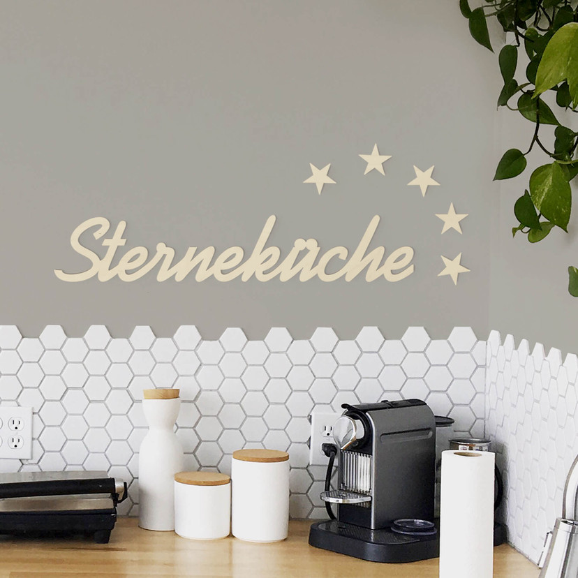 Træbogstaver - Sterneküche