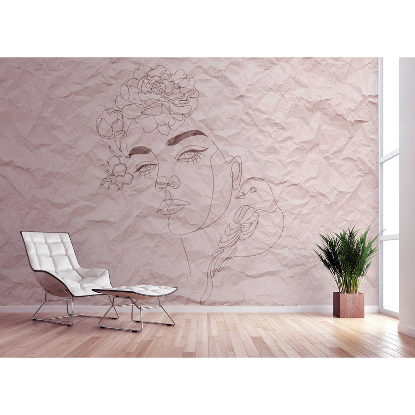 Livingwalls papier peint photo ARTist Paper Face rose
