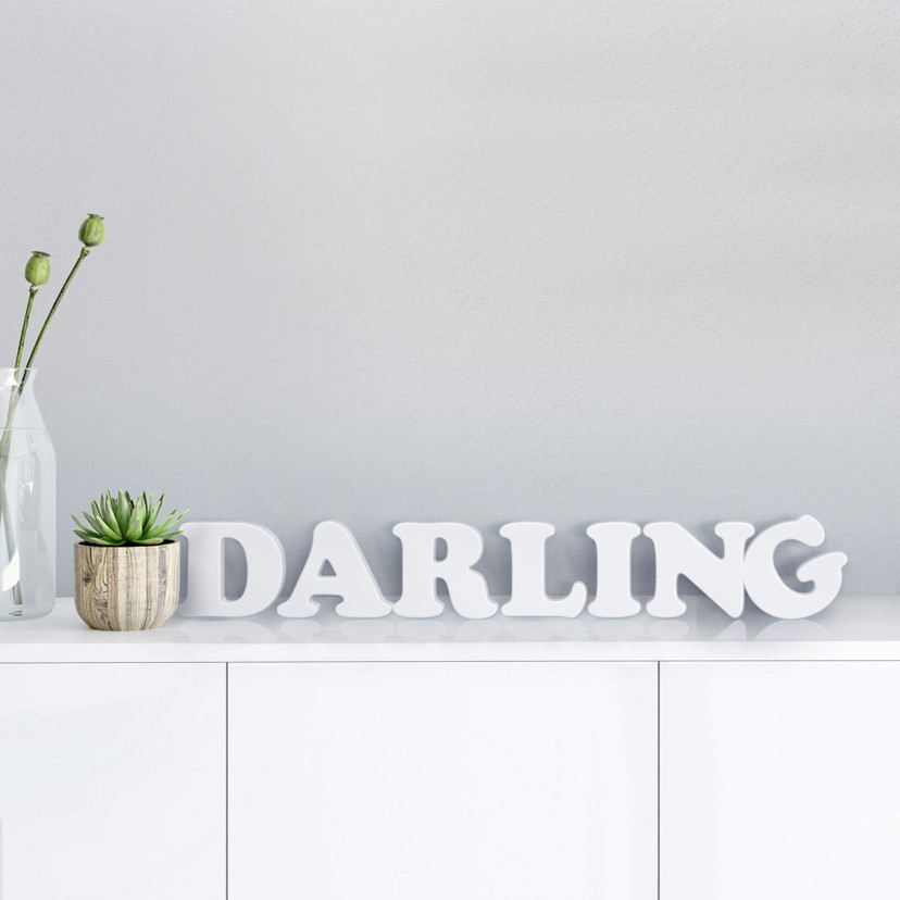 Litery dekoracyjne 3D Darling