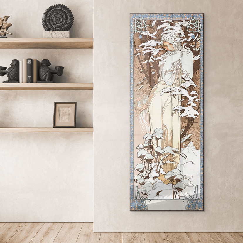 Akrylbillede - Mucha - Sæsoner: Vinter 1900