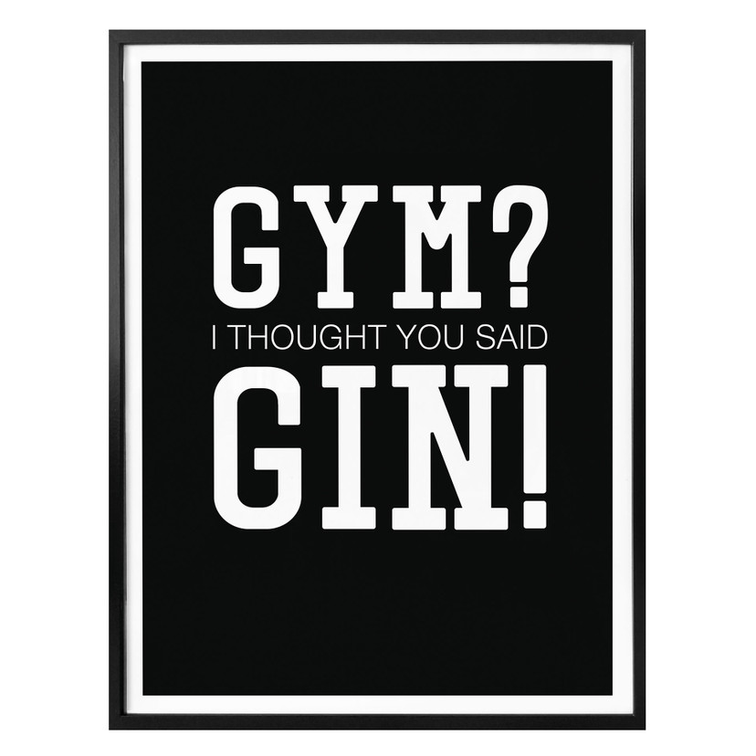 Plakat - myślałem, że powiedziałeś Gin