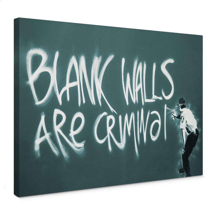 Obraz na płótnie Banksy - Puste ściany są przestępstwem