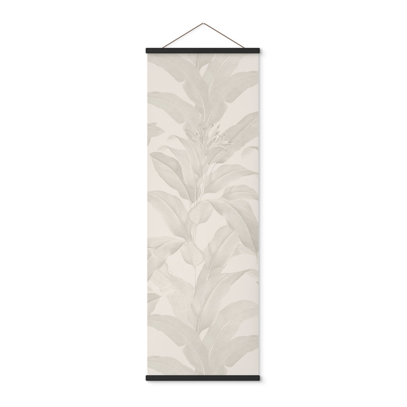Stampe su tessuto Urban Jungle Tropical Leaves Cream - Bloomery Decor - Panorama