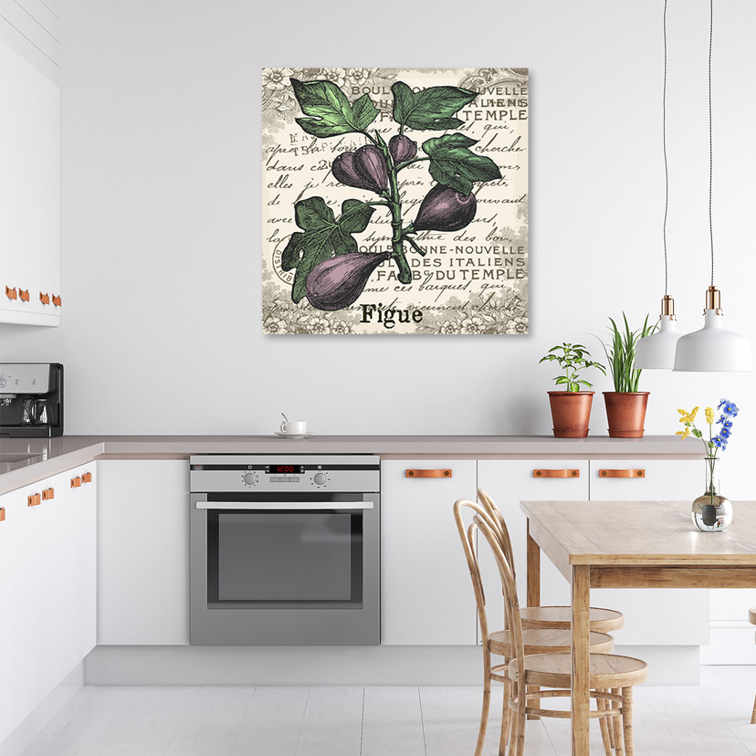 Canvasbillede, vintage figen