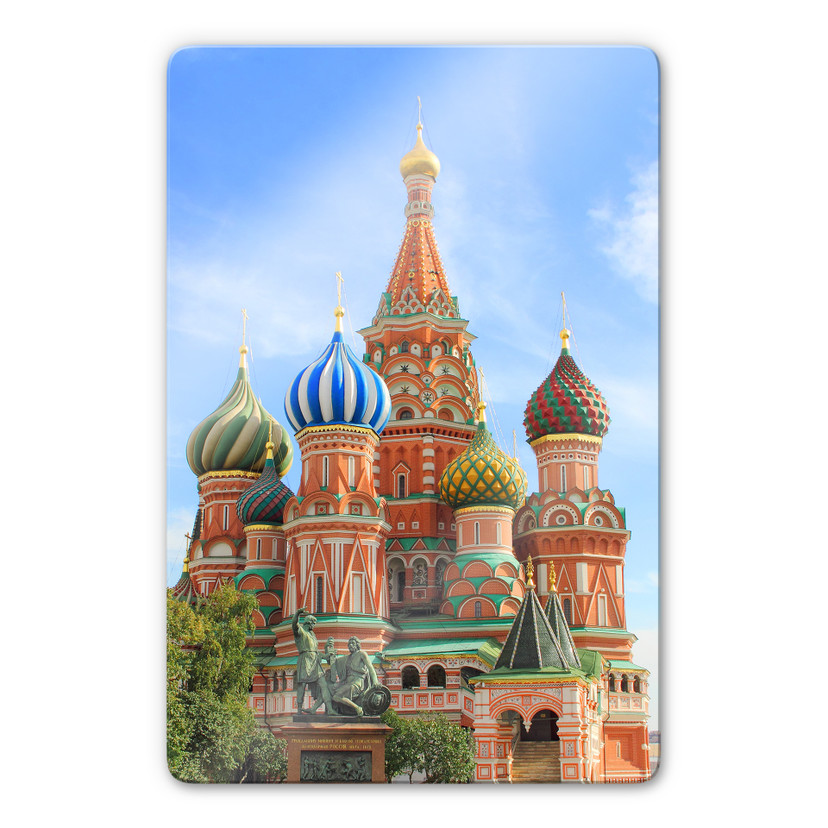 Glasbillede - Saint Basils Katedral i Moskva