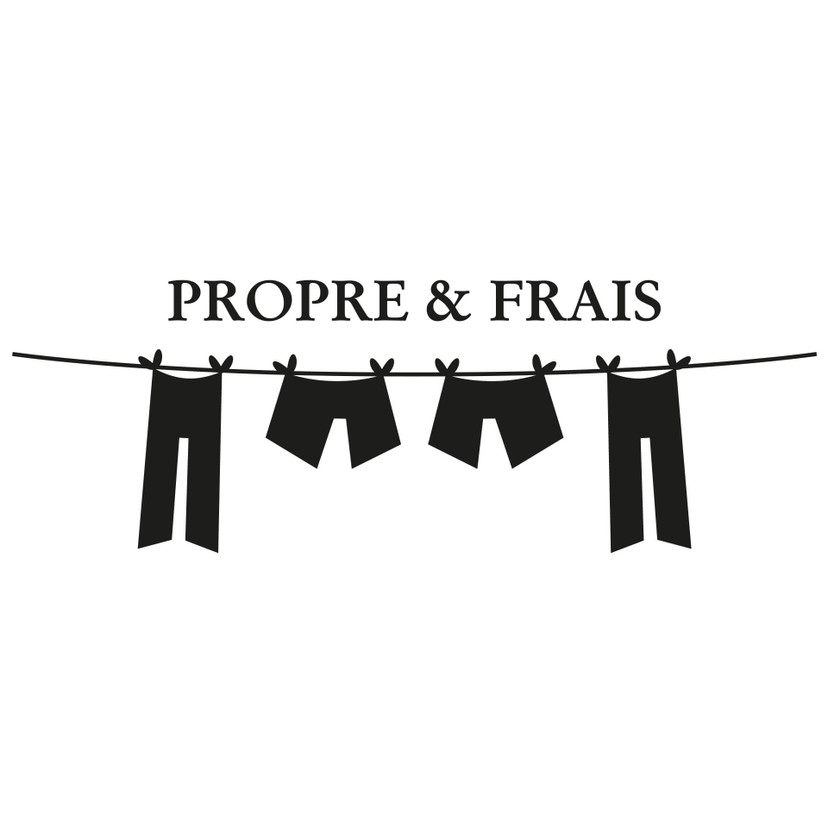 Muursticker Propre & frais