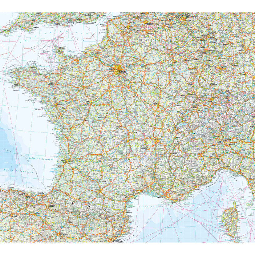 Fototapeta Falk - mapa Francji