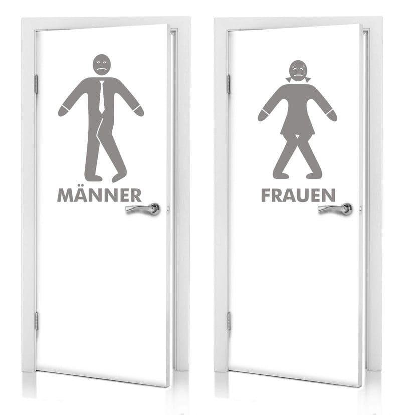Wandtattoo Toilettenmännchen
