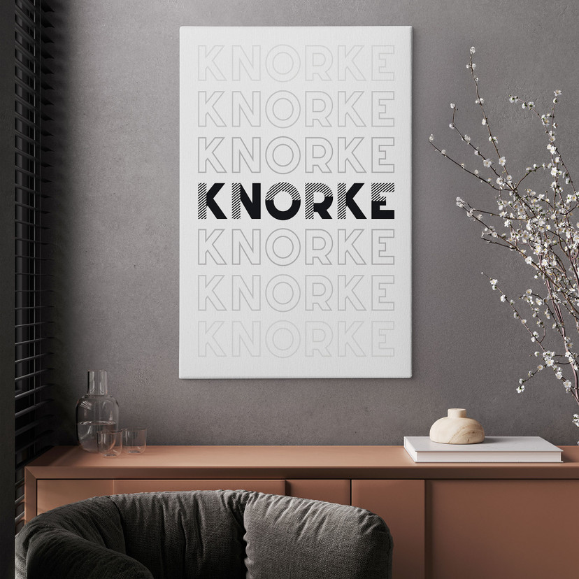 Leinwandbild Knorke