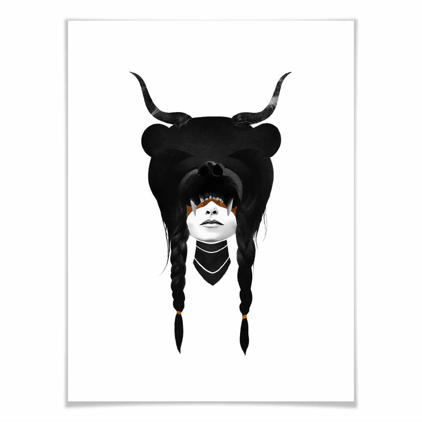 Plakat Irlandia - Niedźwiedź Wojownik - Niedźwiedź Wojownik