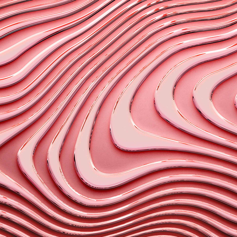 Papier peint design GeometricWave2 en rouge blanc - papier peint intissé Designwalls 2 - 2.55 x 3.5