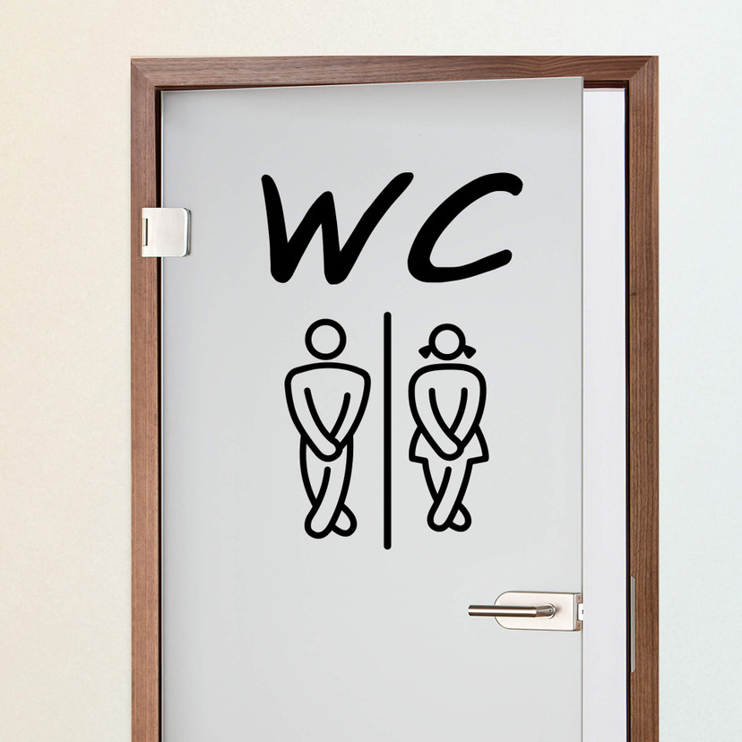 WC 1 Wallsticker