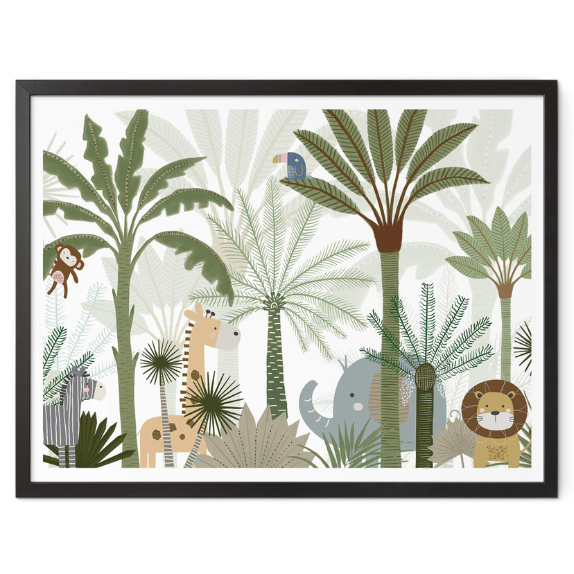 Poster Oliver Robins - Sweet Jungle Animals
