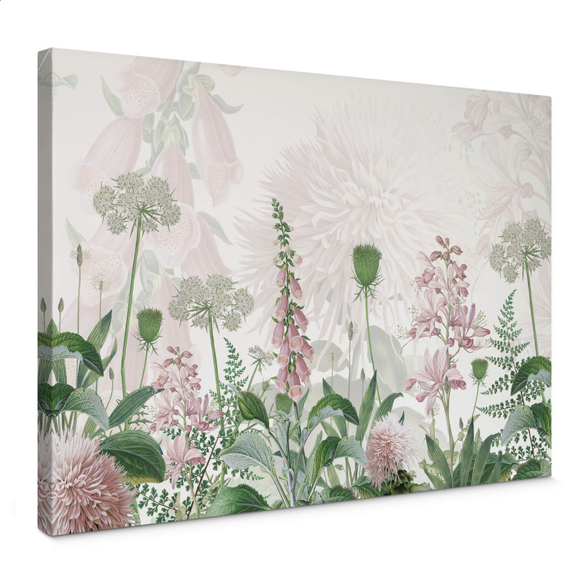Tableau sur toile Sir Edward - Pink Flowers