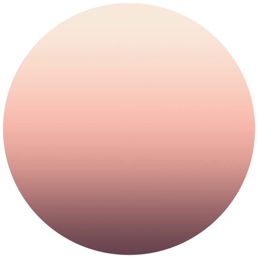 Ombre Sunset - Fototapeta okrągła - tapeta flizelinowa/tapeta flizelinowa samoprzylepna