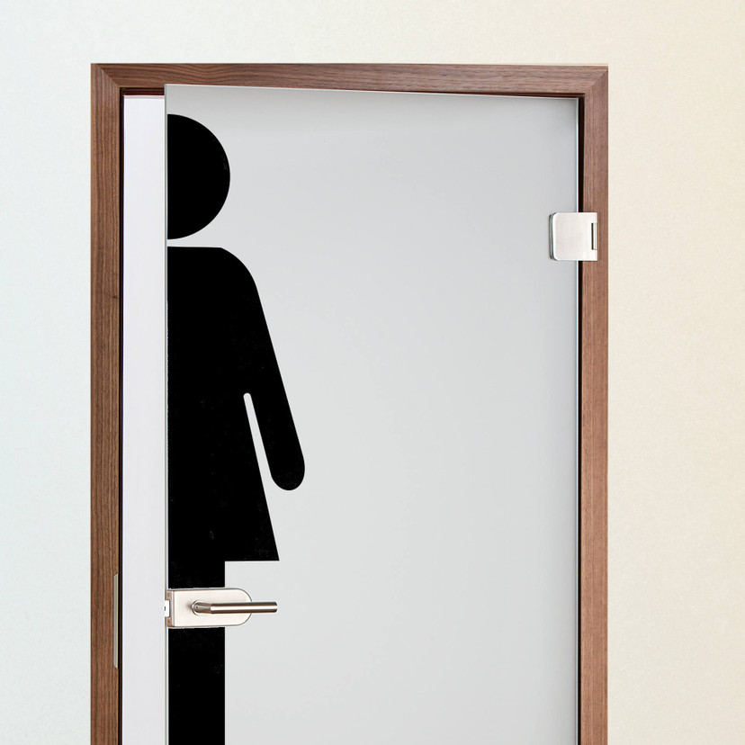 Wallsticker Toilet Dame