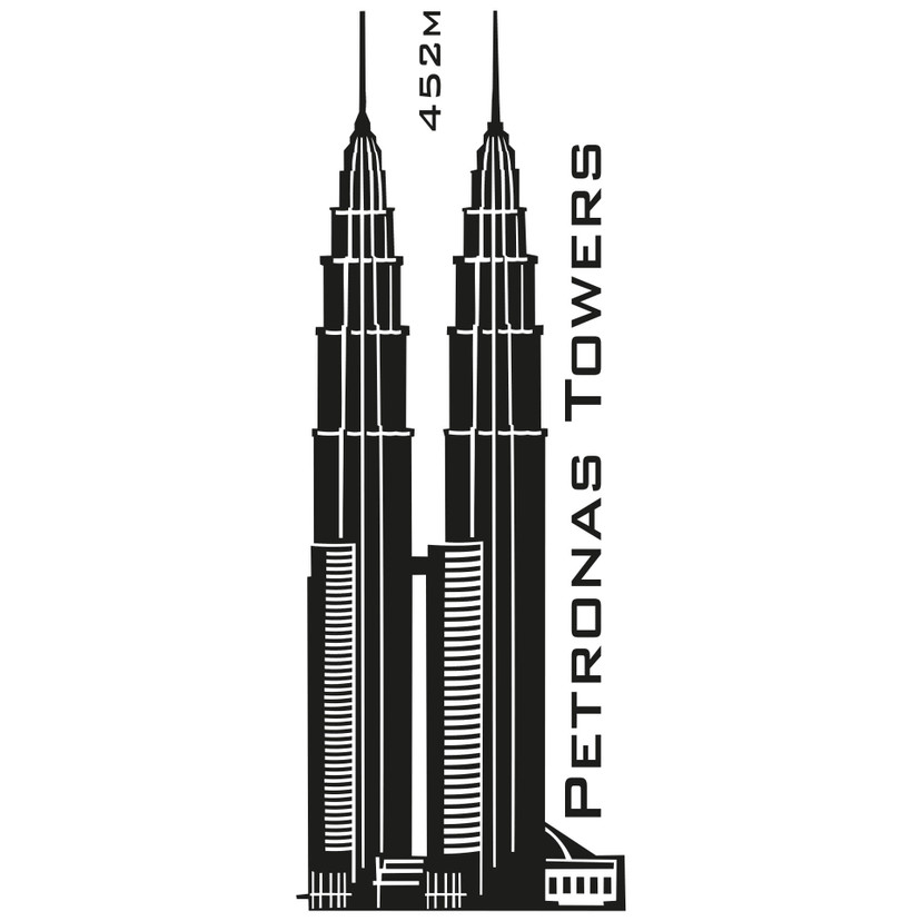 Wallsticker Petronas Towers