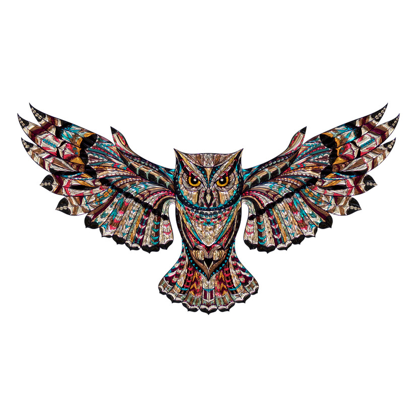 Muursticker Metallic Owl