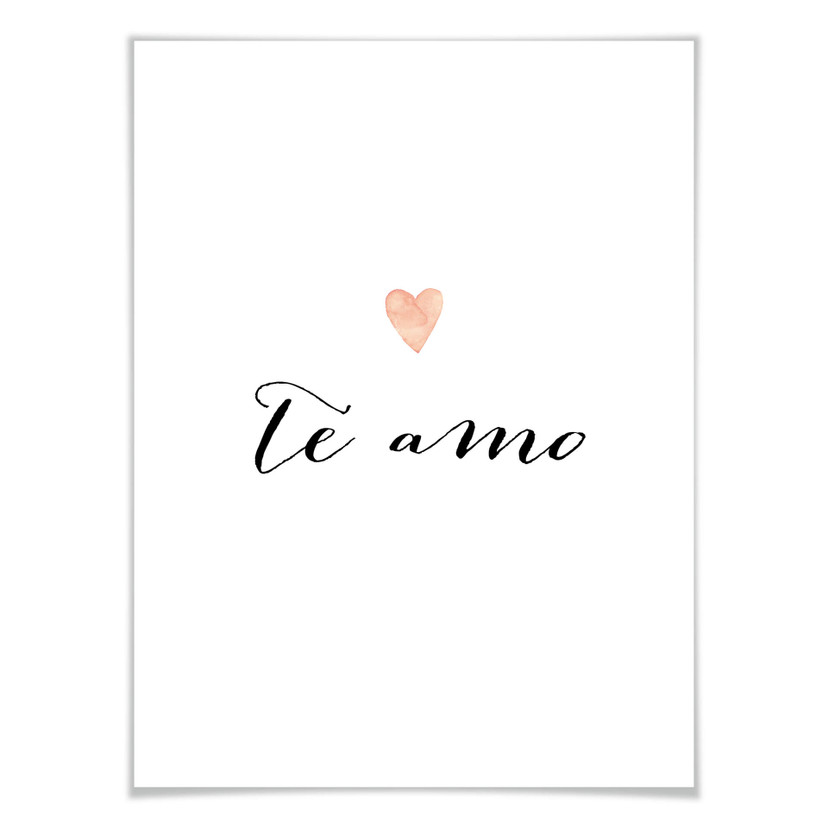 Plakat Confetti & Cream - Te amo