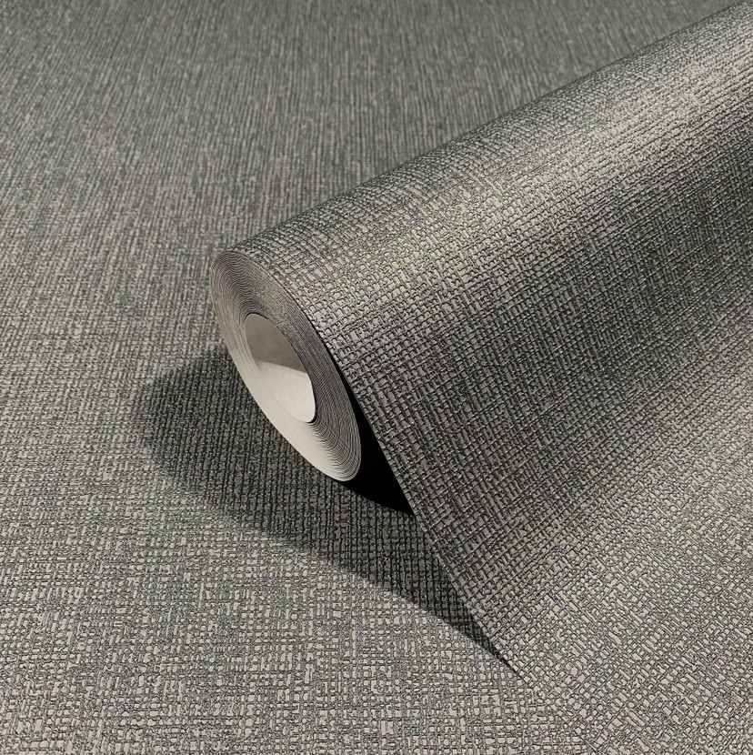 Almindeligt tapet, non-woven vægbeklædning Novamur Yvi sort