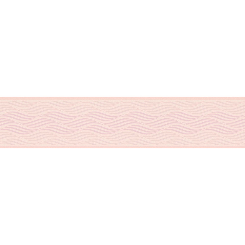 A.S. Création selbstklebende Bordüre Only Borders mit Wellen Muster rosa