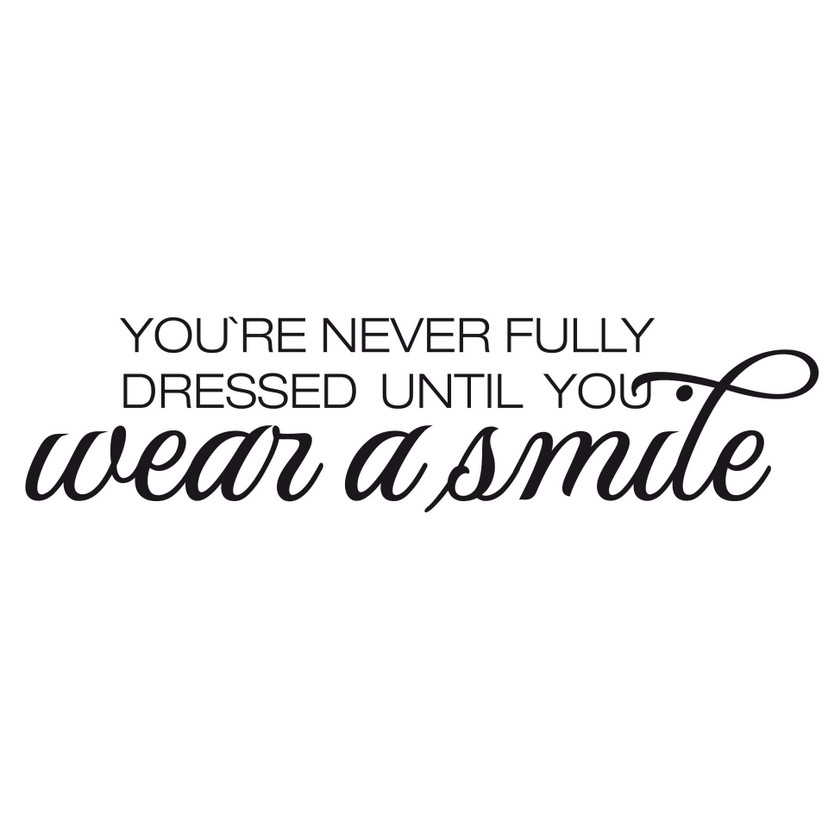 Wallsticker - Wear a smile