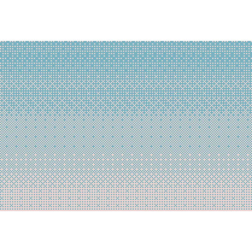 Papier peint photo moderne à motifs de pixels dans les tons bleus - papier peint intissé