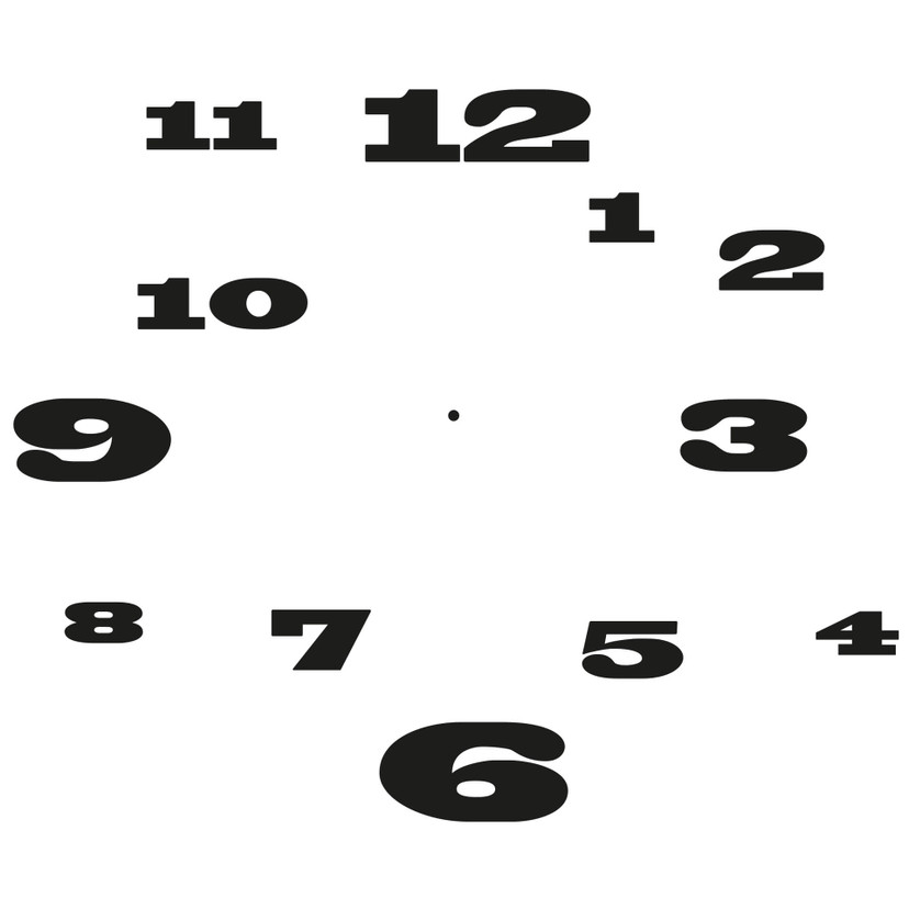 Sticker mural - Horloge Chaotique