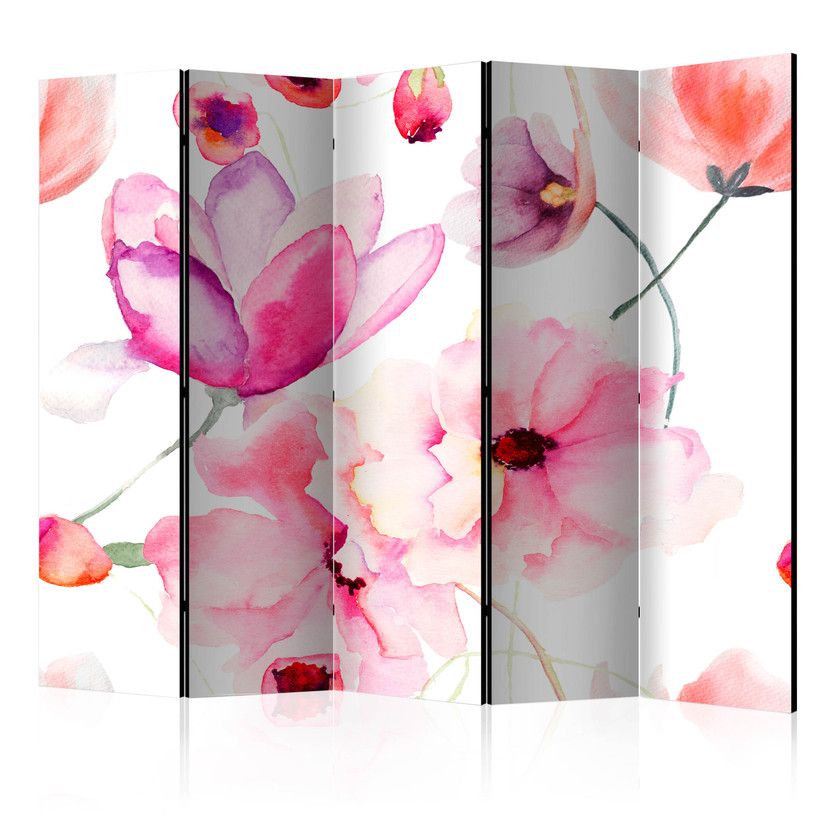 Rumdeler - Symfoni af blomster i pink, 3-delt