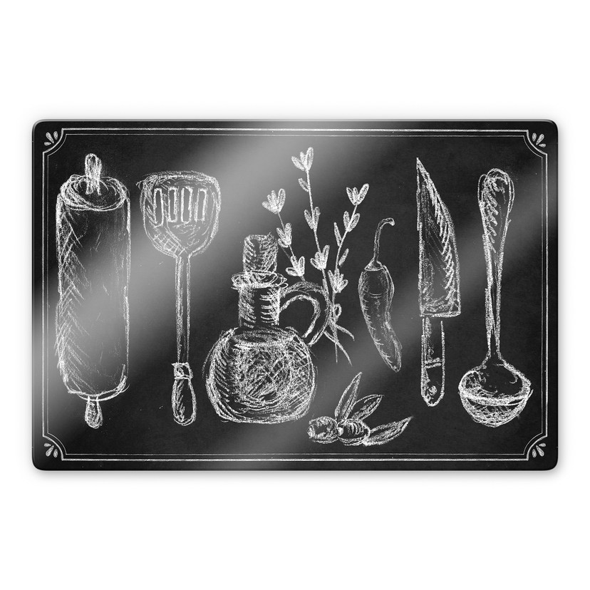 Glasschilderijen Rustic Kitchen