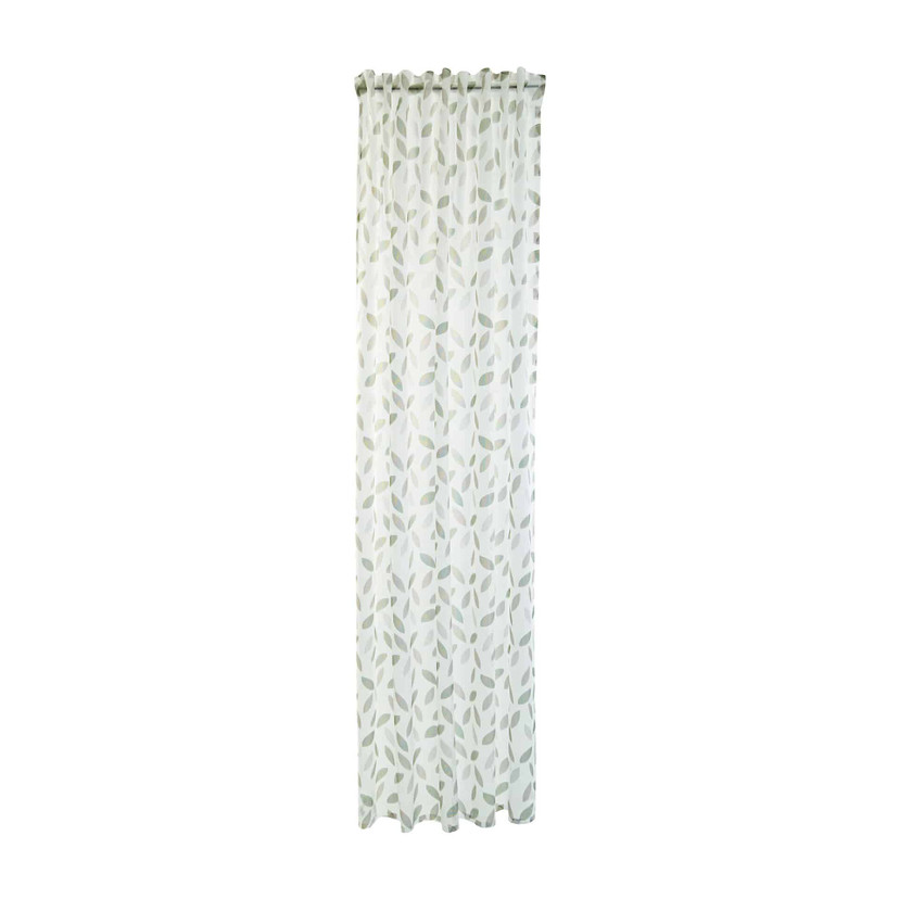 Homing Vorhang mit verdeckten Schlaufen Keela grün, grau -  2.45 x 1.4 m