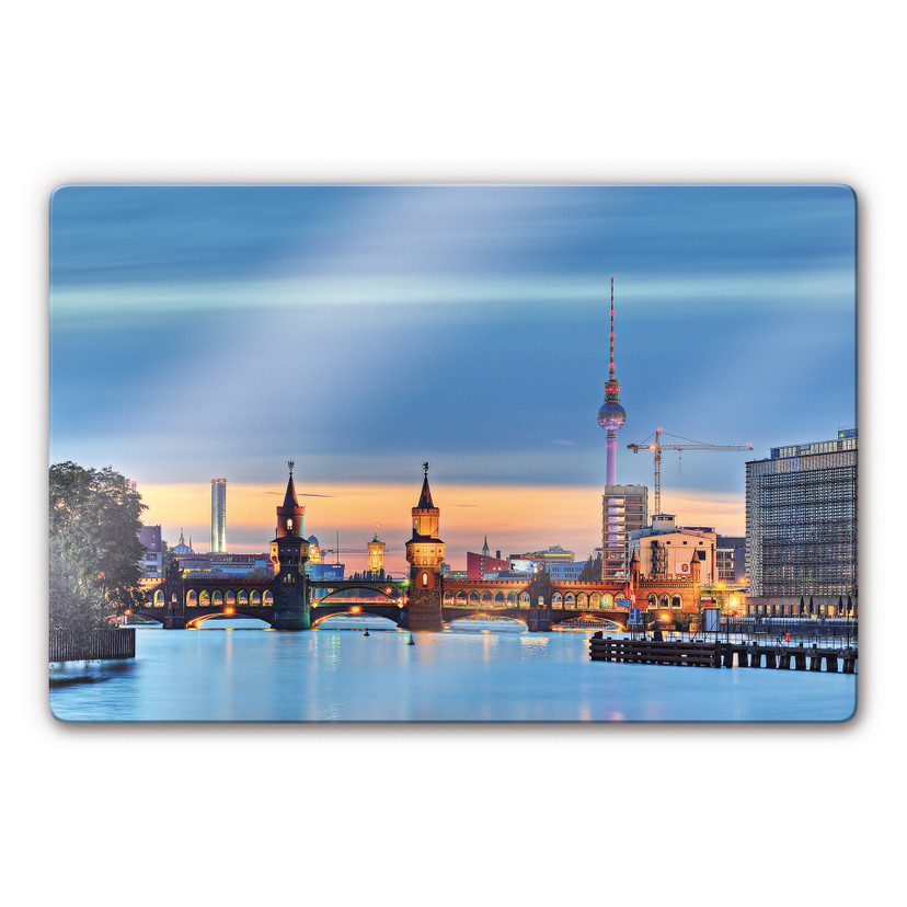 Tableau en verre - Berlin Oberbaumbrücke