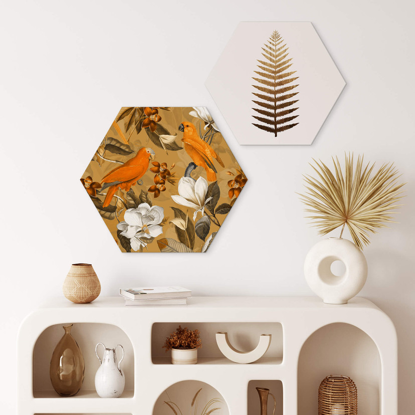 Hexagon - UN Designs - Tropical Ocher