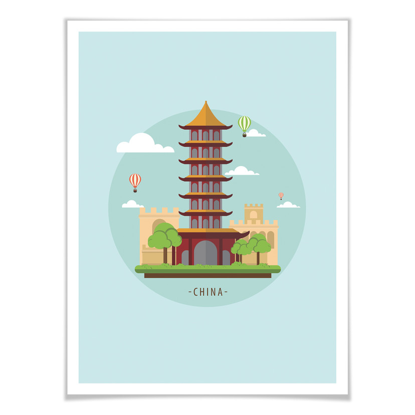 Plakat - Odwiedź Chiny