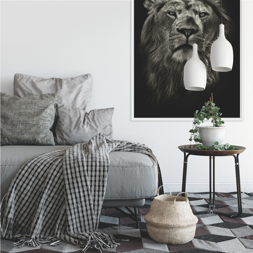 Zelfklevende Poster - Leeuw