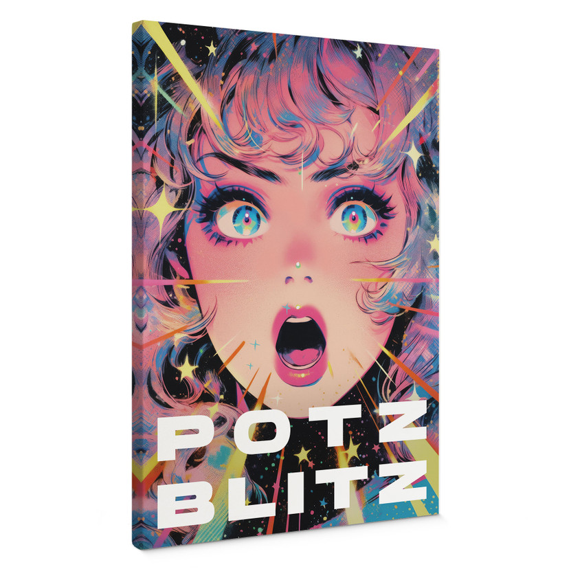 Leinwandbild Potzblitz im Anime-Stil - Treechild
