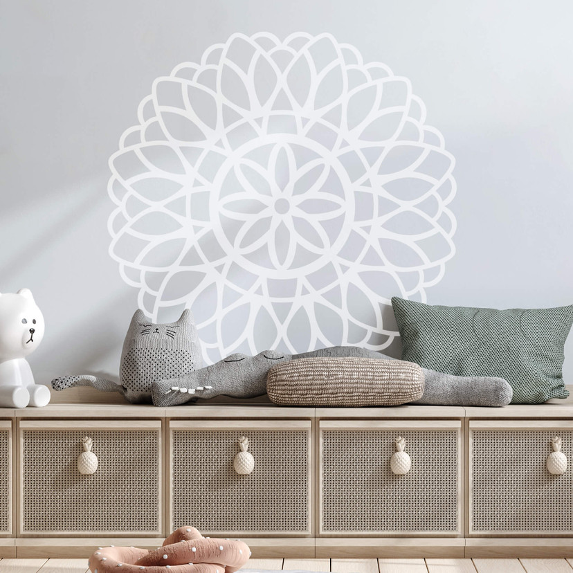 Sticker mural fleur de vie
