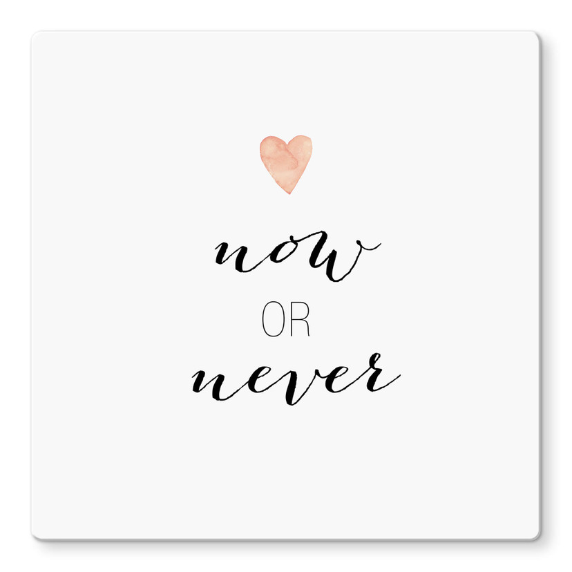 Glasschilderij Confetti & Cream - Now or Never
